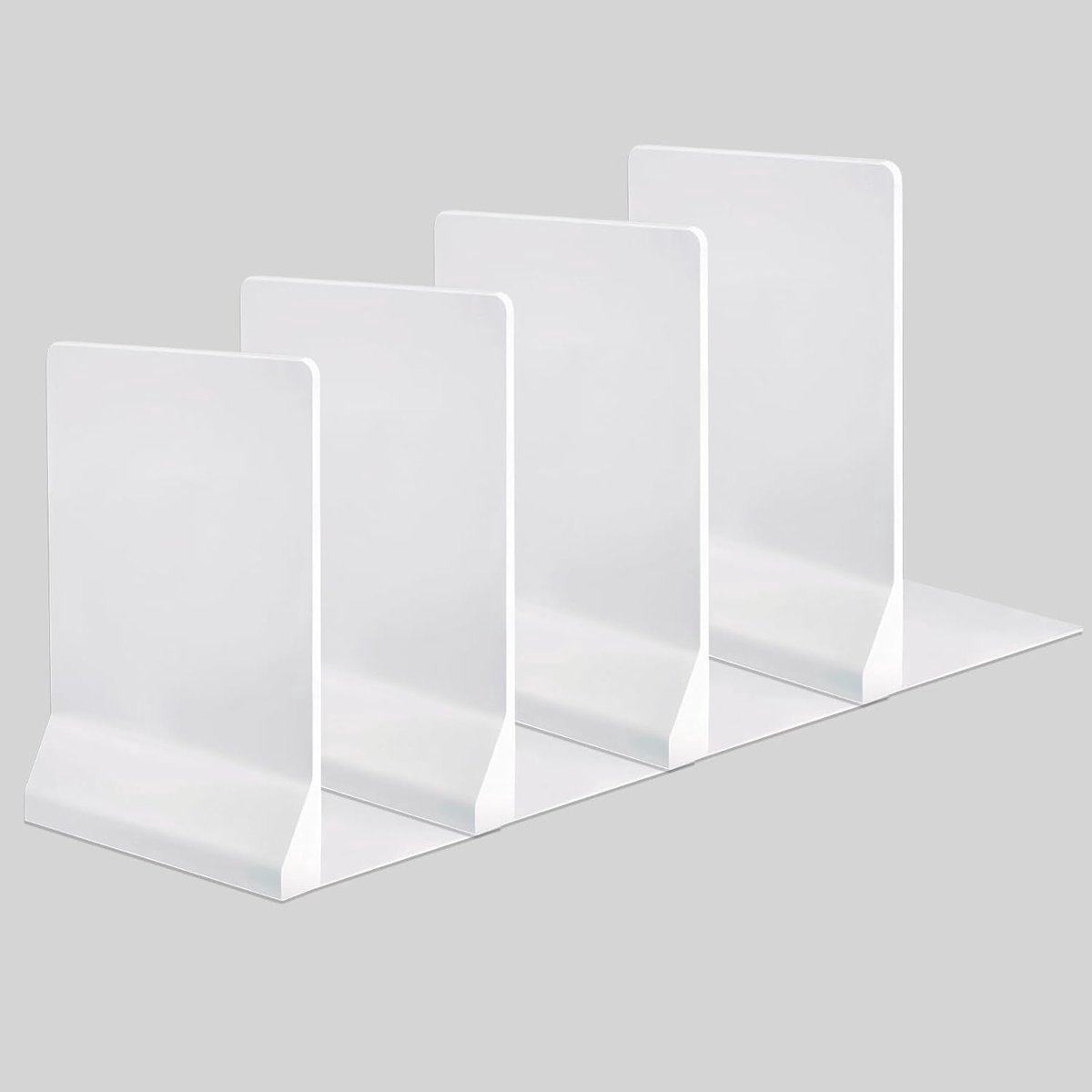 Stunq® Compacte Opvouwbare Boekensteunen - Wit - Set van Twee
