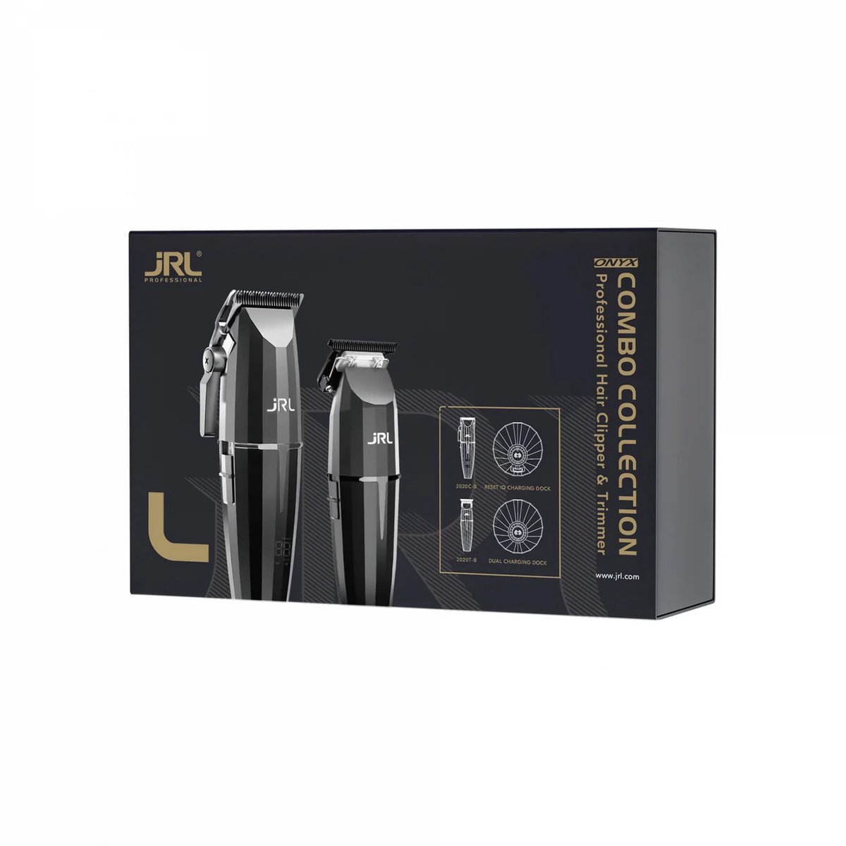 JRL Onyx - Collection Combo Kit Voordeelset - Zwart - Tondeuse - Trimmer - Set