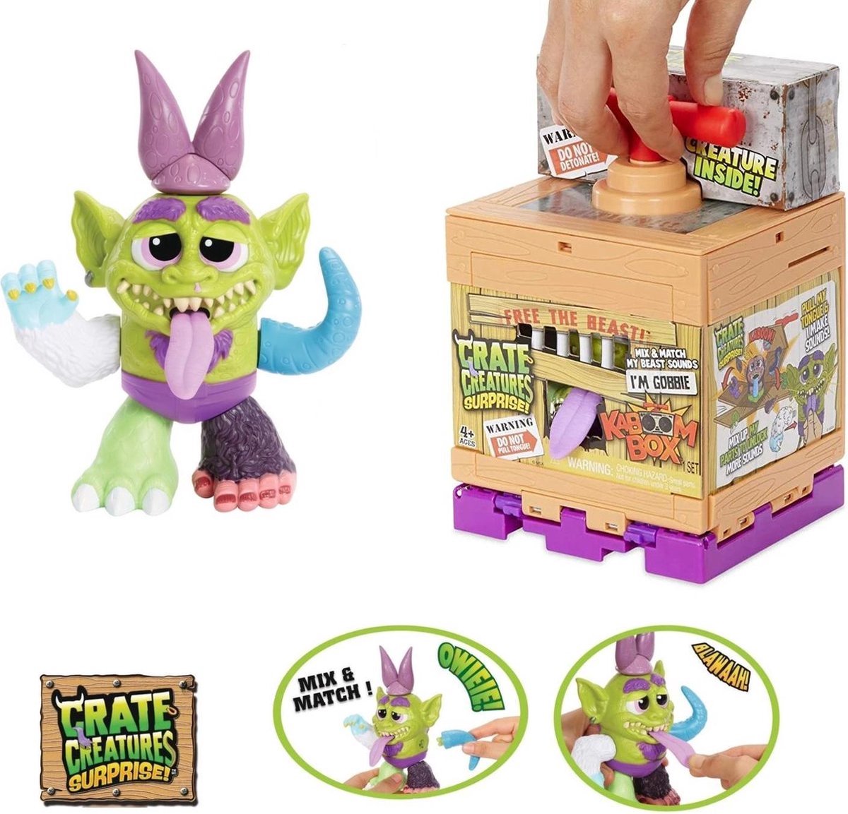 Crate Creatures Surprise KaBOOM Box- Troll