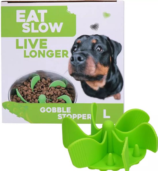 Slow Feeder Inzetstuk Voor Hondenvoerbak - Siliconen Spiraal Met Sterke Zuignap, Ideaal Voor Kleine, Middelgrote En Grote Honden