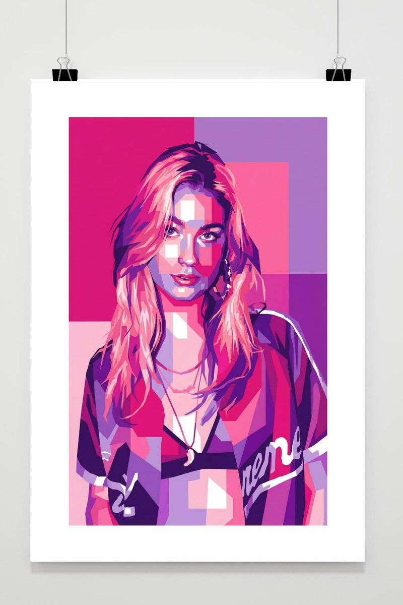 Roxy Dekker Poster - Muziek Posters - Zangeres - Sugardaddy - Viral - Pop Art - Roze - Met