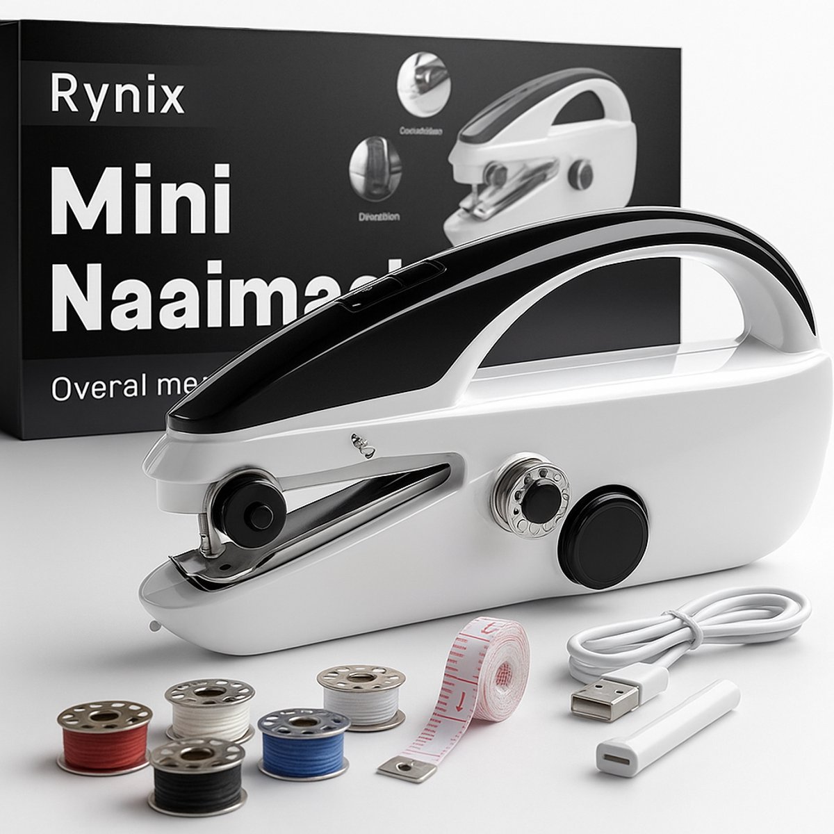 Mini Naaimachine - Handnaaimachine - Ideaal voor Reizen & Snelle Reparaties - Draadloos Sewing Machine - Compact - Met Accessoires