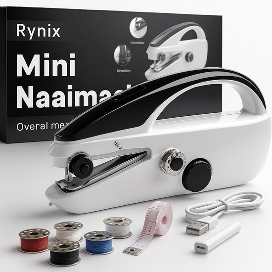 Mini Naaimachine - Handnaaimachine - Ideaal voor Reizen & Snelle Reparaties - Draadloos Sewing Machine - Compact - Met Accessoires
