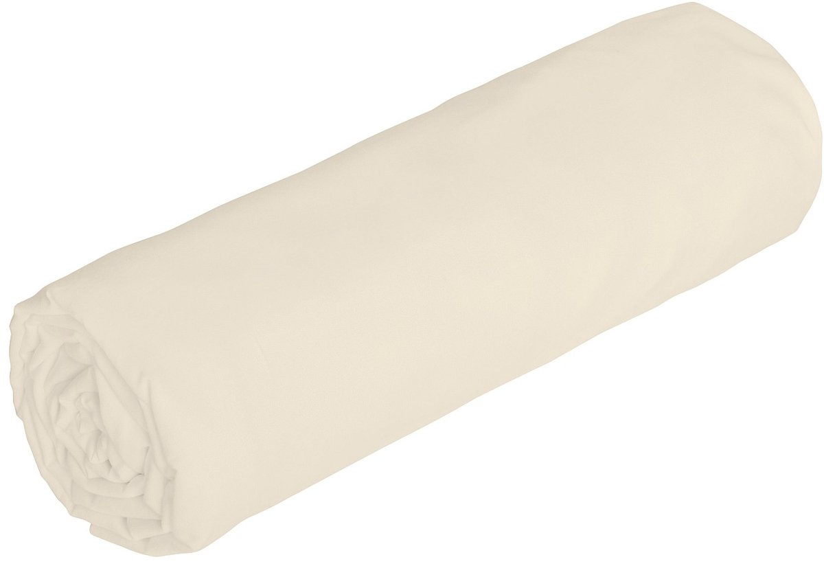 Vente-unique Hoeslaken in satijn 108 draden/cm² - 160 x 200 cm - Instophoogte 30 cm - Beige - TALORA van PALACIO