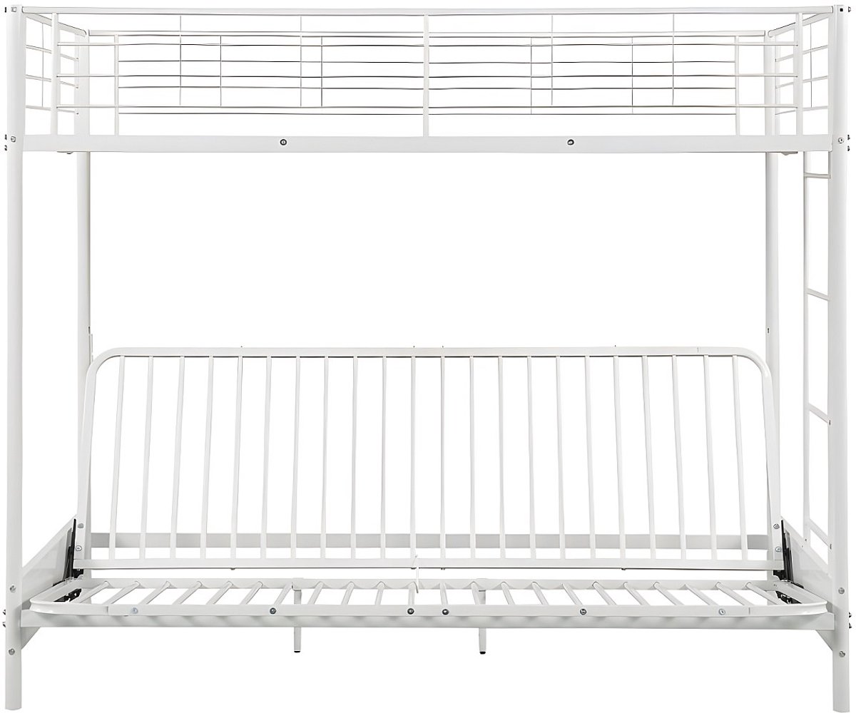 Vente-unique Hoogslaper metaal wit 90 x 190 cm MODULO