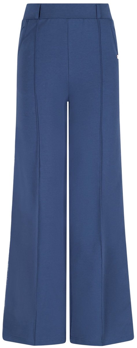 NoBell' - Salet Palazzo Pants with contrast stripes - Ensign Blue - Maat 170