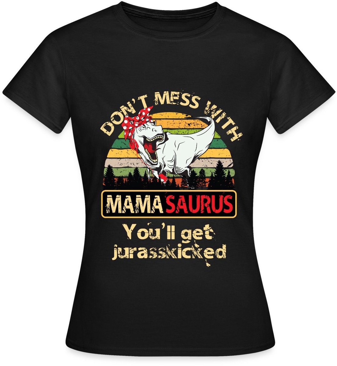 Mamasaurus Rex Moederdag Cadeau T-Shirt Dames