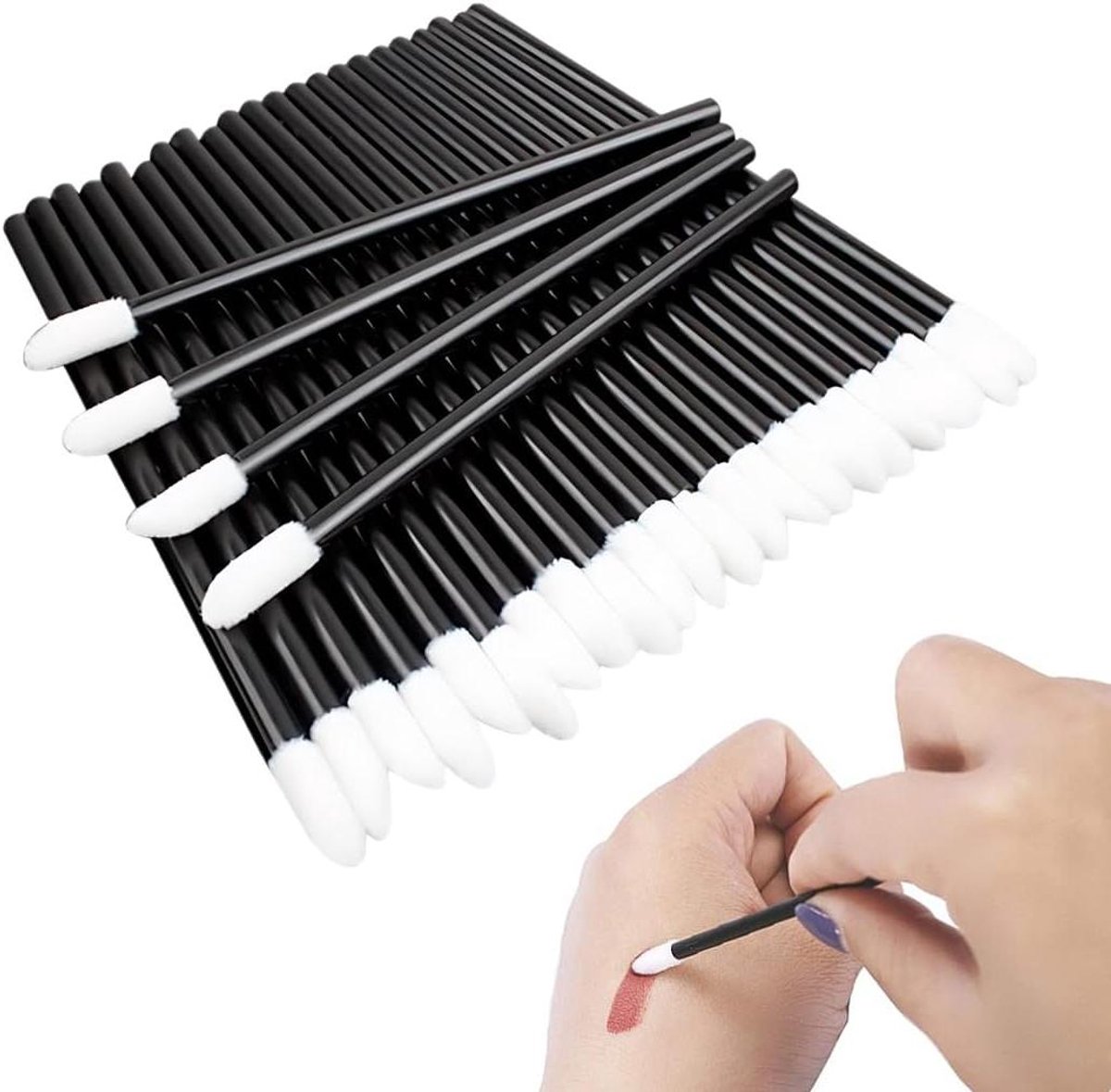 Cosensi - Wegwerp make-up set met lipgloss, concealer-kwast en meer - 100 stuks