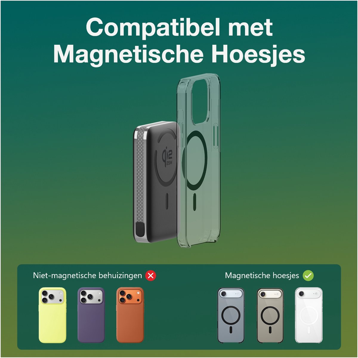 WanderS Magnetische Powerbank Qi2.2 25W - afbeelding 2
