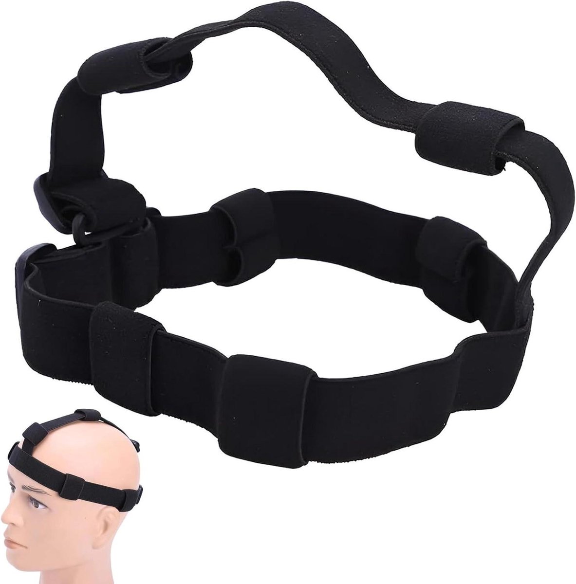 Cosensi - Hoofdband verstelbaar voor zaklamp - Nylon hoofdband voor outdoor activiteiten - Kamperen, wandelen, vissen
