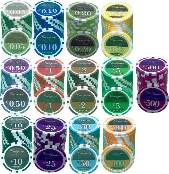 Thumbnail van een extra afbeelding van het spel Poker Merchant - Pokerset Lazar Cash Game 1000pcs Clay Composite