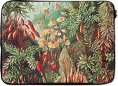 Laptophoes 13 inch - Bloemen - Kunst - Vintage - Natuur - Botanisch - Laptop sleeve - Binnenmaat 32x22,5 cm - Zwarte achterkant
