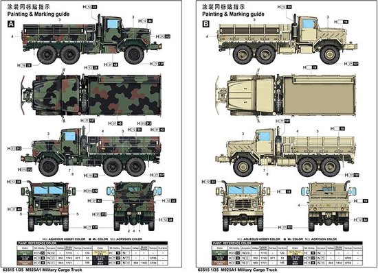 1:35 I Love Kit 63515 M925A1 Kit plastique pour Truck cargo militaire