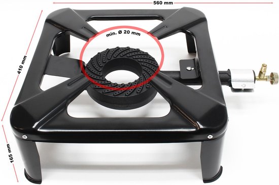 Outdoor Gasbrander 450g/h 7kW Gaskoker Voor Camping Propaangas Butaangas Gaskooktoestel 664015506