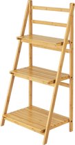 Badkamerrek Lapua bamboe ladderplank met 3 planken