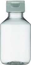 Bouteilles en plastique vides 100 ml - 10 pièces - transparentes - rechargeables - avec bouchon flip blanc - vides