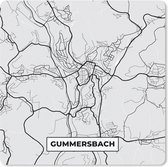 Muismat - Mousepad - Kaart - Plattegrond - Duitsland - Gummersbach - Stadskaart - 30x30 cm - Muismatten