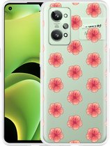 Realme GT2 Hoesje Hawaiiaanse Bloemen - Designed by Cazy