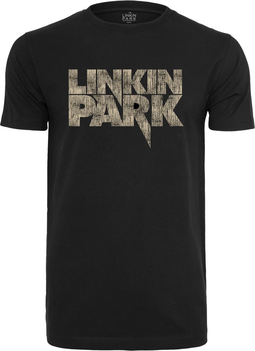 Merchcode Linkin Park - Linkin Park Distressed Logo Heren Tshirt - M - Zwart