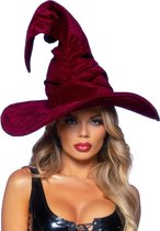 Velvet ruched witch hat