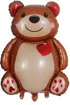 2 Stuks Verliefdebeer Ballon -folieballon-Geschikt voor huwelijksfeest, huwelijksaanzoek, valentijnsdag-91*65cm