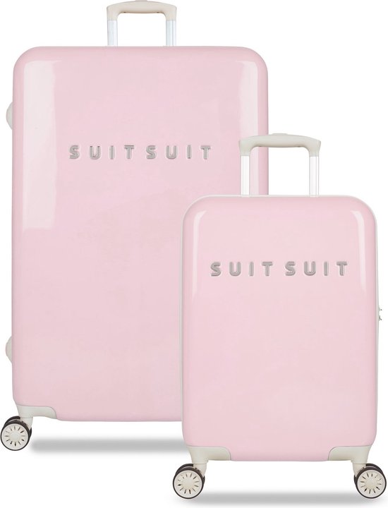 SUITSUIT Fabulous Fifties - Kofferset 2delig - 55 + 76 cm - 127L - Roze Pastel