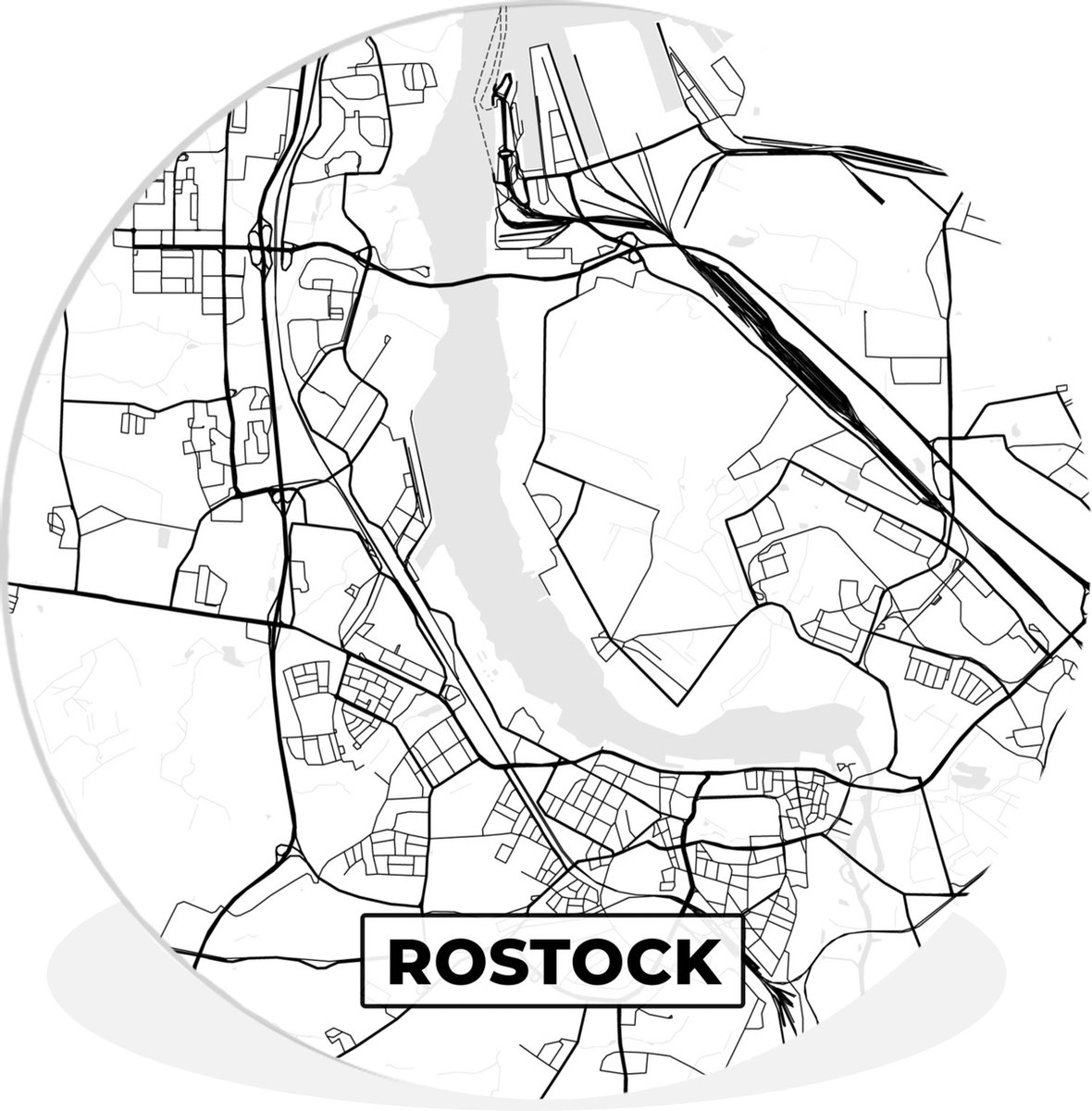 Wall Circle - Wall Circle Indoor - Map - Rostock - Map - City Map ...