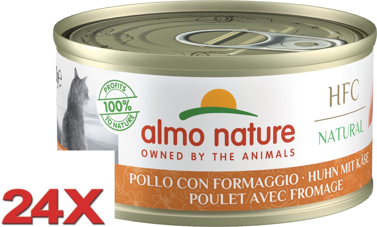 Almo Nature HFC - Kattenvoer - Kip & Kaas - 24x70gr