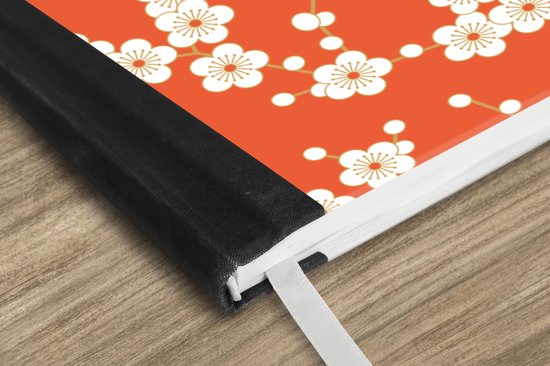Carnet - Carnet d'écriture - Sakura - Fleurs - Motif - Japon - Carnet - Format A5 - Bloc-notes