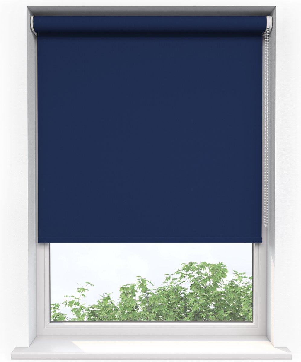 Sunsta Rolgordijn Verduisterend Blauw - 180 x 190 cm - inkortbaar - blackout