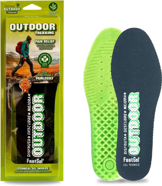 Footgel inlegzolen Outdoor Trekking - Eucalyptus - Groen - 35-38