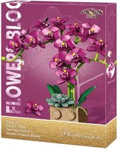 Bloemenboeket bouwset - Fuchia orchidee