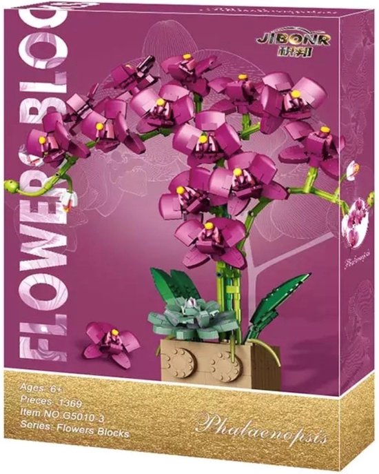 Compatible avec Lego) ensemble de construction de bouquet de fleurs fleurs  d'orchidée