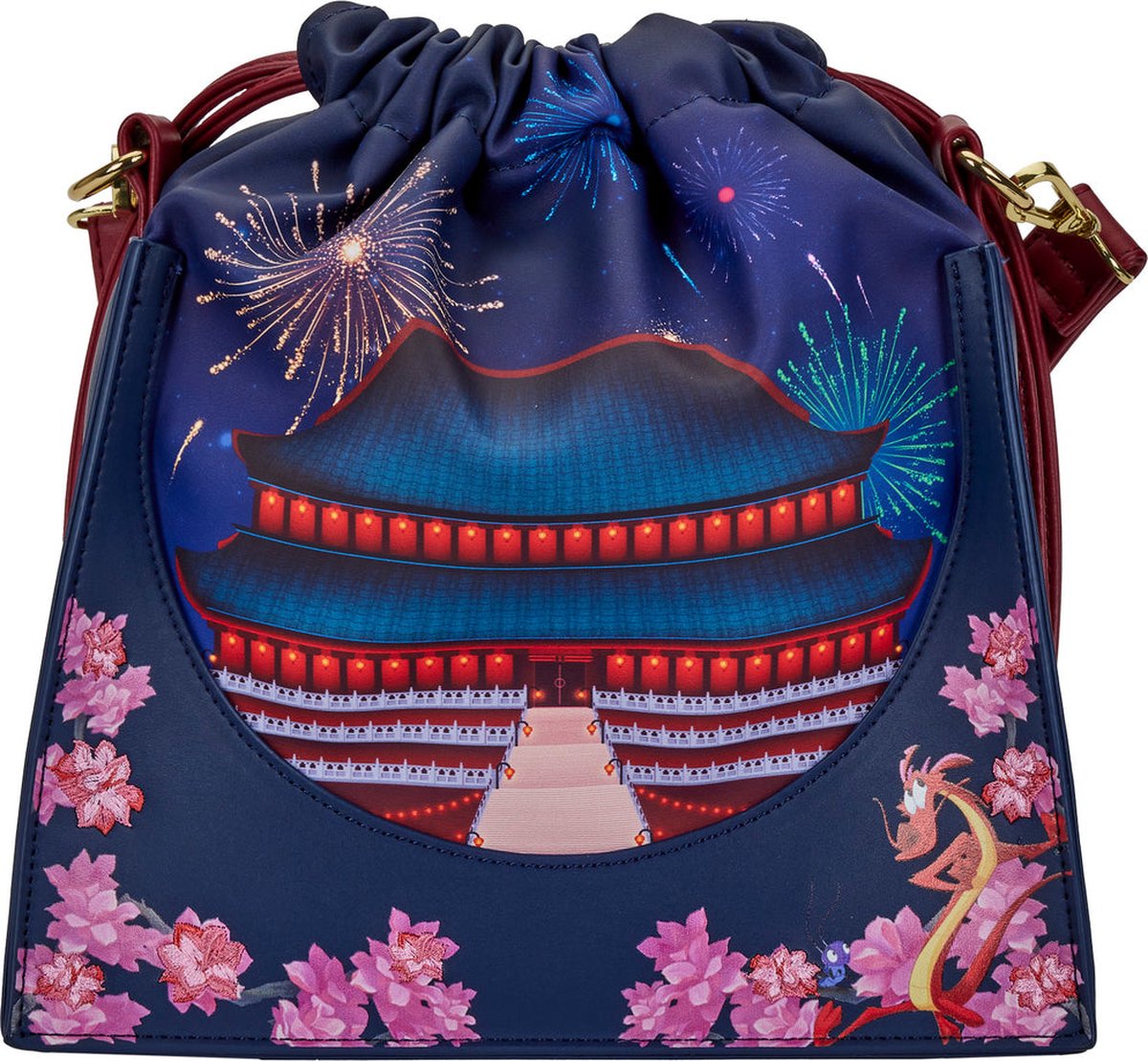 Disney Loungefly Crossbody Bag Mulan Palace