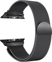 Jumada’s horlogeband - Geschikt voor Apple Watch - 38mm/40mm - Magneetsluiting - Donker grijs - 1/2/3/4/5/Nike+ - RVS