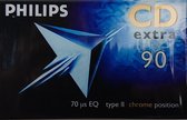 Philips CD 90 min Extra Chrome position type II cassettebandje