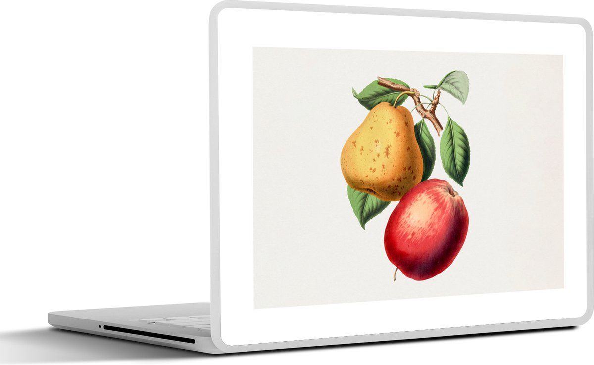 Laptop sticker - 15.6 inch - Appel - Peer - Fruit - 36x27,5cm - Laptopstickers - Laptop skin - Cover