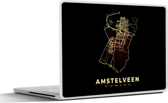 Laptop sticker - 14 inch - Plattegrond - Kaart - Amstelveen - Stadskaart -  32x5x23x5cm... | bol