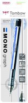 Tombow Mono graph vulpotlood 0.5 mm blauw-wit