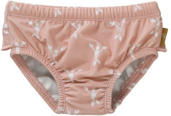 Maillot de bain Fresk UV pour Filles - 68 - Espace pour couche de bain - UPF 50 - Maillots de bain doublé - Bas de bain extensible - Coupe slim - Camée rose homard