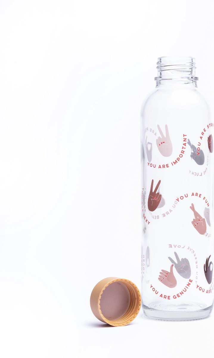 Carry Bottles - Power Up 700 ml - drinkfles glas