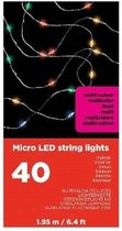 Lumineo Draadverlichting - micro - 20 lampjes - LED - gekleurd - kerstverlichting
