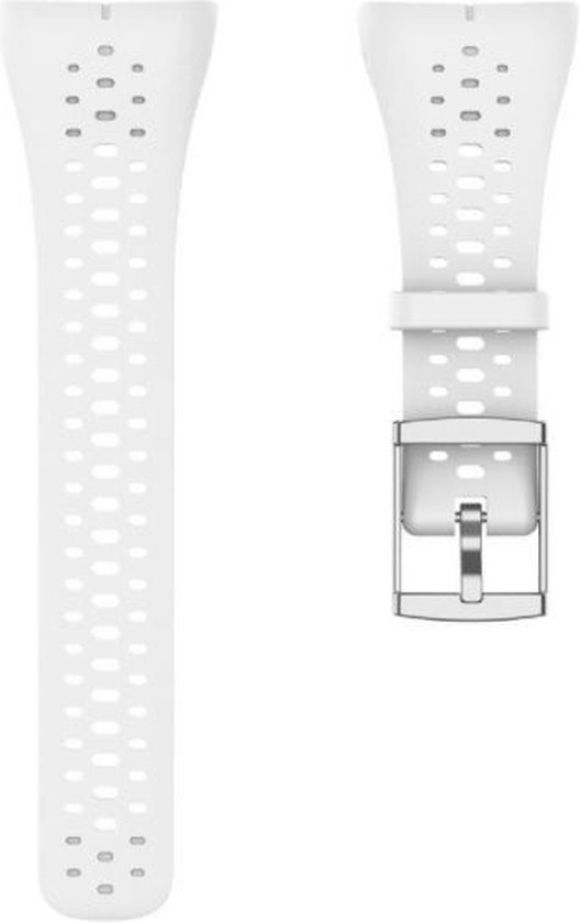 Bracelet en Siliconen Strap-it adapté pour Polar M400 / M430 - Bracelet de montre - Bracelet - Wit