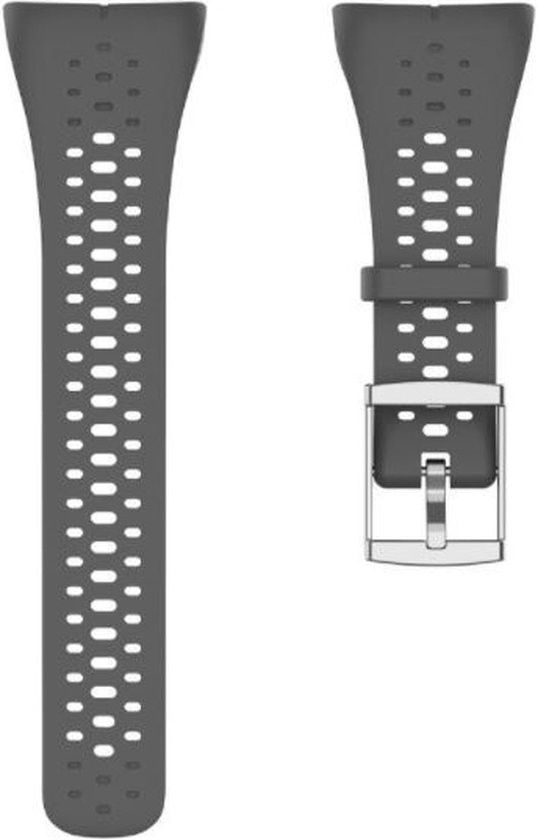 Bracelet en Siliconen Strap-it adapté pour Polar M400 / M430 - Bracelet de montre - Bracelet - Gris foncé