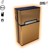 Boîte à cigarettes PocketMaster® - Or - Aluminium - Porte-cigarettes/étui - Résistant aux intempéries - Boîte de rangement robuste et Luxe