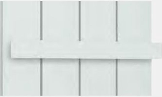 Eastbrook - Universal single flat style handdoekhanger mat wit 37,5cm
