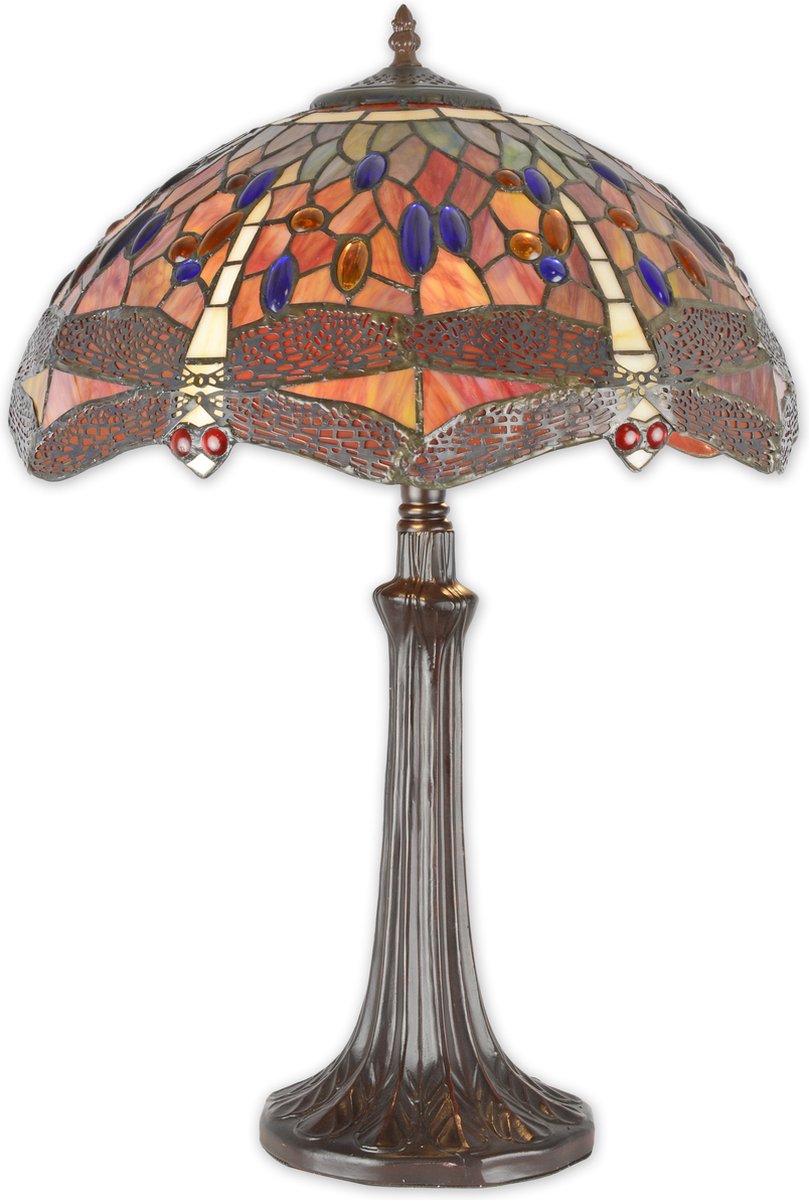 Tiffany stijl tafel lamp 60 cm hoog