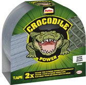 Pattex Crocodile Ruban adhésif - 20 mt - Argent - Imperméable - Premium Grip - ruban adhésif - ruban de canard - ruban de canard