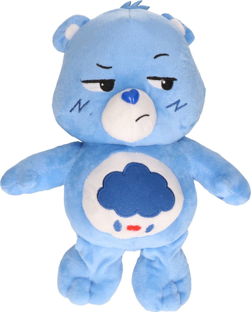 Troetelbeertjes pluche knuffel blauw 28 cm - Cartoon knuffels - Troetelberen