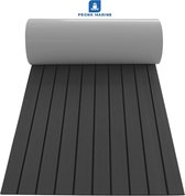Premium EVA Teak Foam Decking Mat – Bootmat Teak Donkergrijs - 2400mm x 900mm x 6mm